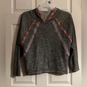 Mad for Love Hoodie, cropped, size Medium 
Gray